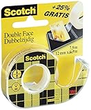 Doble resistente: la cinta adhesiva de doble cara Scotch se adhiere a ambos lados y es ideal para pegar fotos, crear collages o manualidades.