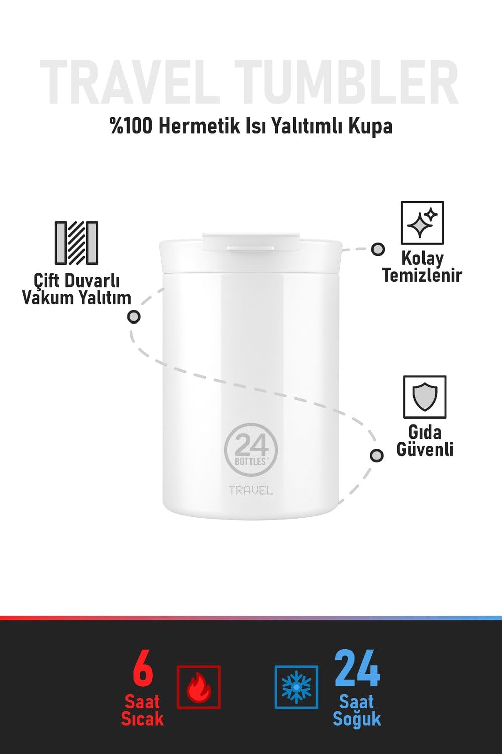 24 BOTTLES - Vaso de viaje 0,6 L - Virtud (24B666)