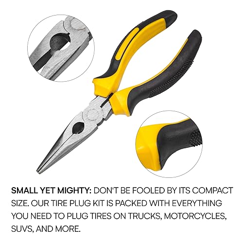 Boulder Tools - Compact Tire Repair kit with Molle Storage Pouch. Heavy Duty Universal Tire Plug Kit, Easily Stores Inside Your UTV, ATV, Truck, Motorcycle, Overlanding Gear or RV - Thumbnail 3