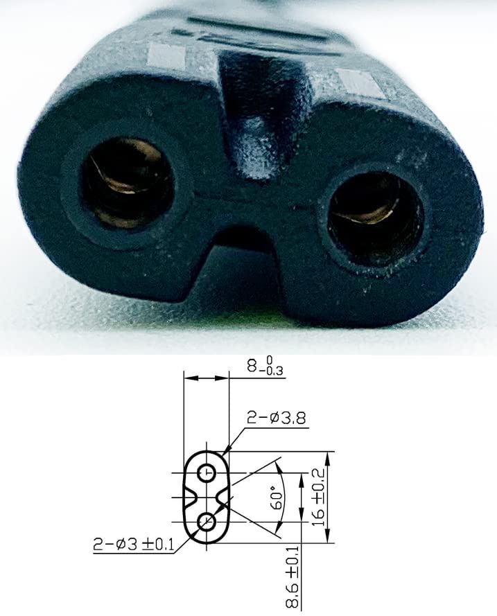 Câble D'alimentation EU 1,5m - Fiche C7 Bipolaire 2 Broches Pour PS5, PS4, PS3, Xbox Series X/S, TV Et Autres Appareils - Noir