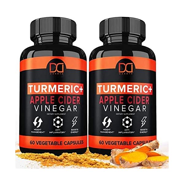 Turmeric-Capsules-Supplement-with-Apple-Cider-Vinegar-Pills-1650mg-Tumeric-Curcumin-with-Black-Pepper-Bioperine-Ginger-Extract-Organic-Powder-Premium-Joint-Healthy-Inflammatory-Support-2-Pack Turmeric Capsules Supplement with Apple Cider Vinegar Pills 1650mg Tumeric Curcumin with Black Pepper Bioperine Ginger…