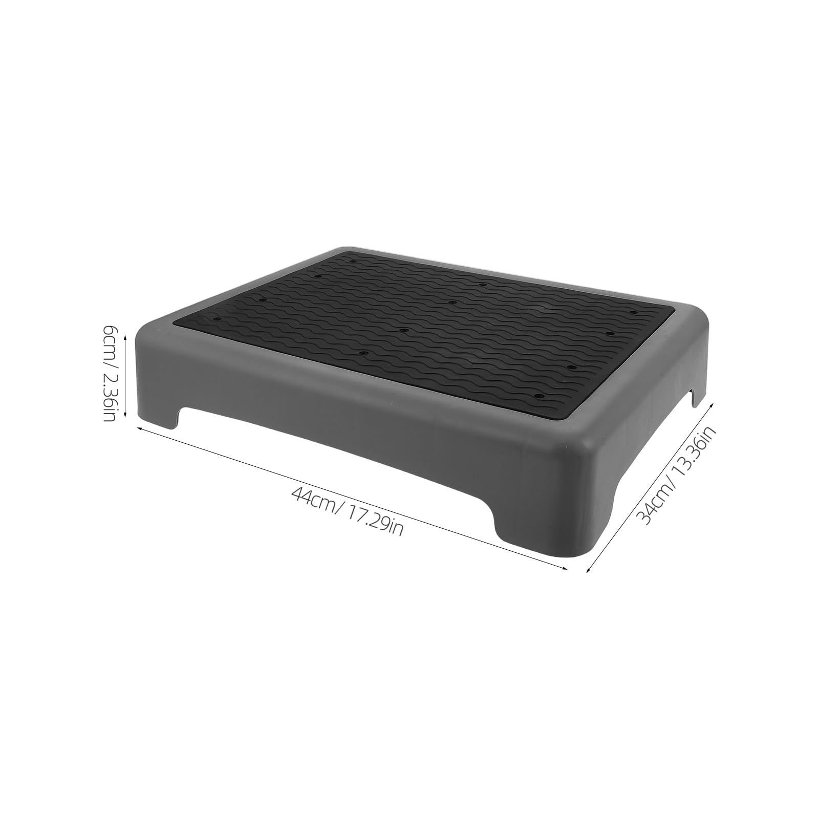 STOBAZA Rutschfester Trittschemel aus Kunststoff 44x34cm für Ältere und Kinder mit Ergonomischem Komfort für Badezimmer und Eingangsbereiche