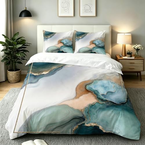 Chic housse de couette en microfibre douce motif tableau - 2