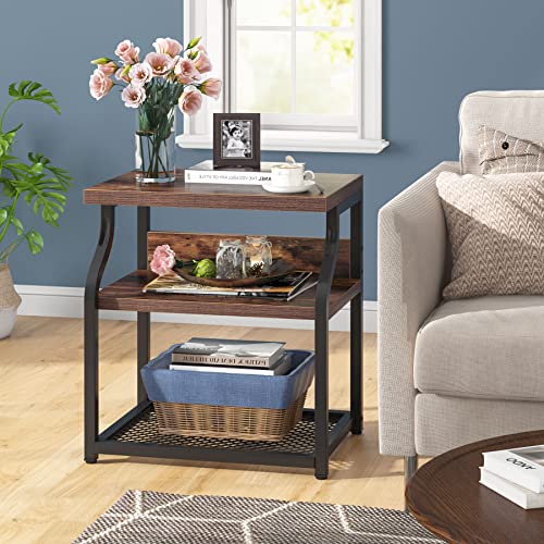 Tribesigns Printer Stand With Storage,3-Shelf Home Printer Cart, Desk Organizer Pinter Table Under Desk, Rustic Machine Stand Small Bookshelf For Home Office (Rustic) #TOP6