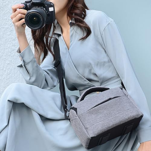 Bolsa para cámara de gran capacidad de nylon para viajar sin dañar tus lentes 7