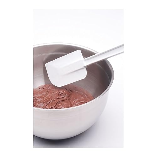 Miniatura 2 de Rubbermaid Commercial Products - Espátula raspadora de temperatura fría, color blanco, 9.5 pulgadas, diseño de reposo limpio (FG1901000000) (paquete