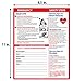 Safety Magnets by ZOCO – Adult CPR, Heart Attack and Stroke Warning Signs Fridge Magnet – Quick First Aid Instructions Chart – Emergency Numbers List – Laminated Card, 8.5
