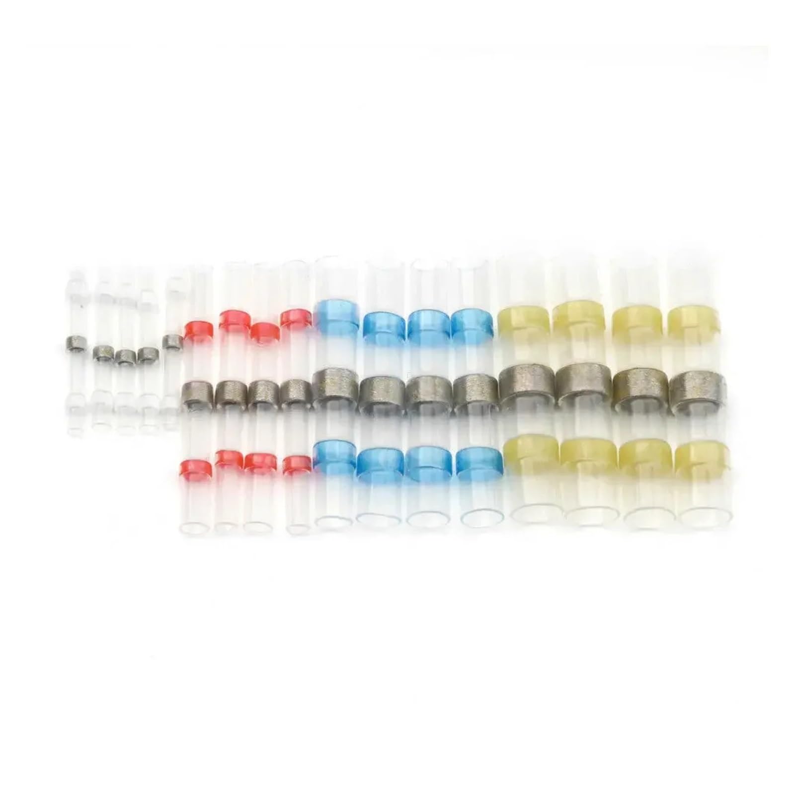 ICXLPMC 100PCS Mix Solder Seal Heat Shrink Tube Fast Wire Connectors Soldering Terminals