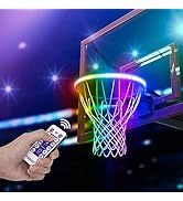 WETONG LED Basketball Hoop Lights - Solar Basketball Rim LED Light Swish - Perfect for Playing at...