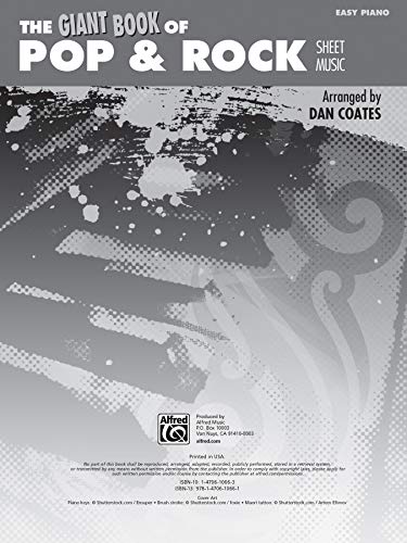 Alfred Music 42387 The Giant Book Of Pop & Rock Sheet Music: Easy Piano thumb #2