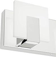Vista 7 de Aipsun Moderna lámpara LED de tocador para baño, acrílico blanco esmerilado, arriba y abajo, accesorios de pared sobre espejo
