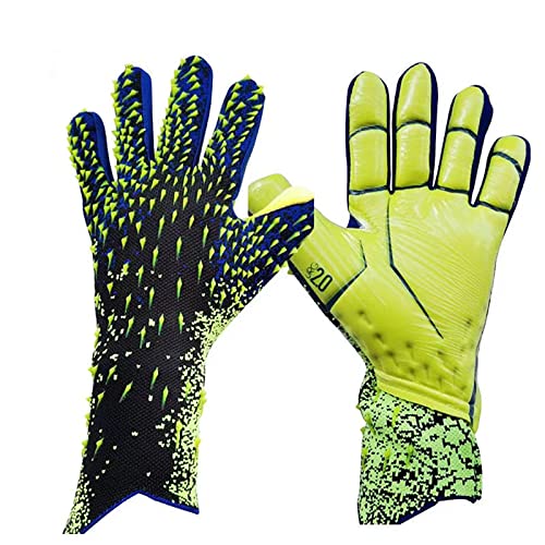 Sanon Goalkeeper Gloves for Adults - Breathable, Flexible Football Goalie Gloves - Size 8, Green