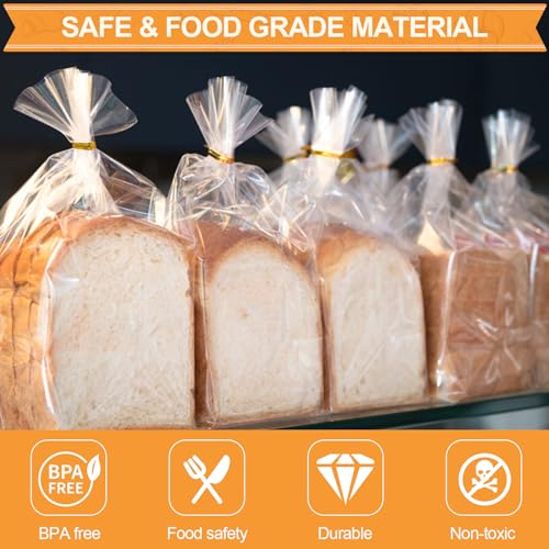70 Pack Reusable Plastic Bread Bags