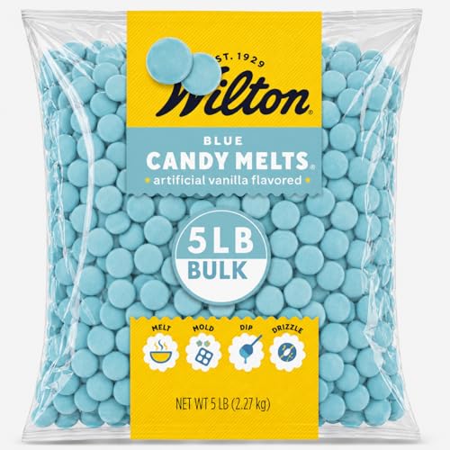 Wilton Blue Candy Melts 5 LB Bulk Confectionery Coating
