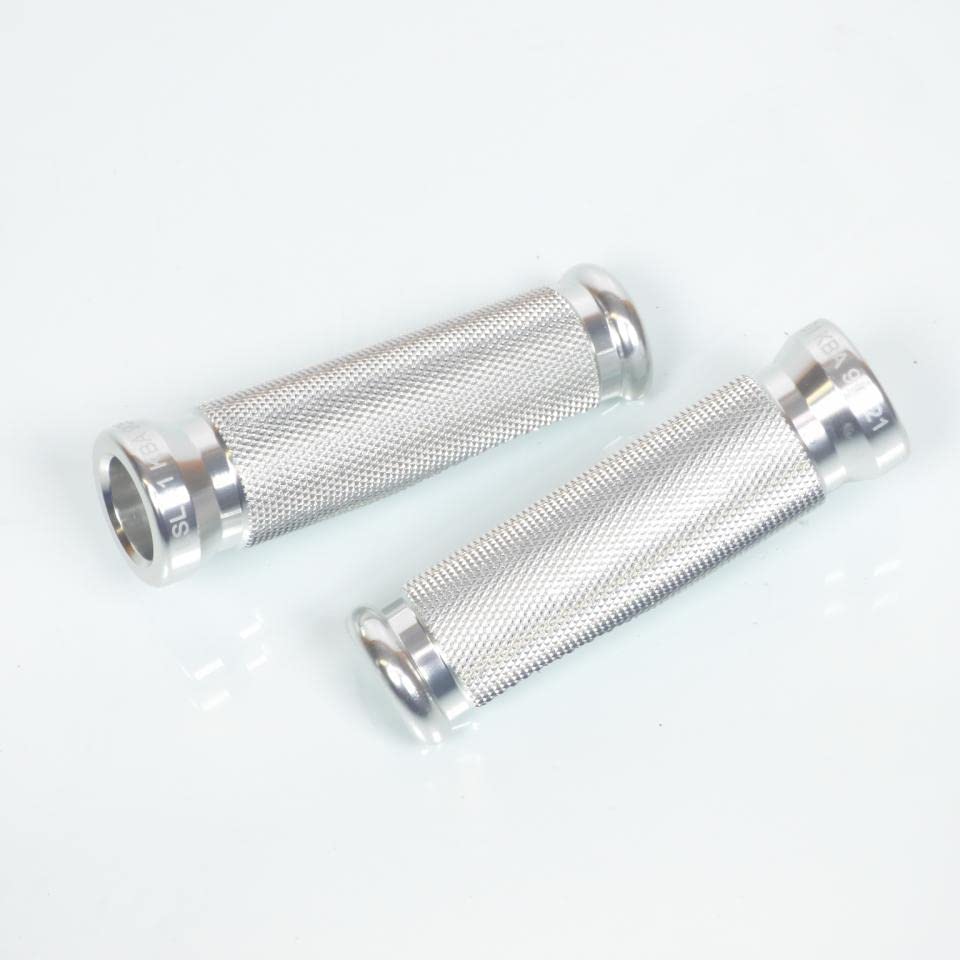 Pedalini poggiapiedi sport argento LSL repose-pieds moto aluminium argent