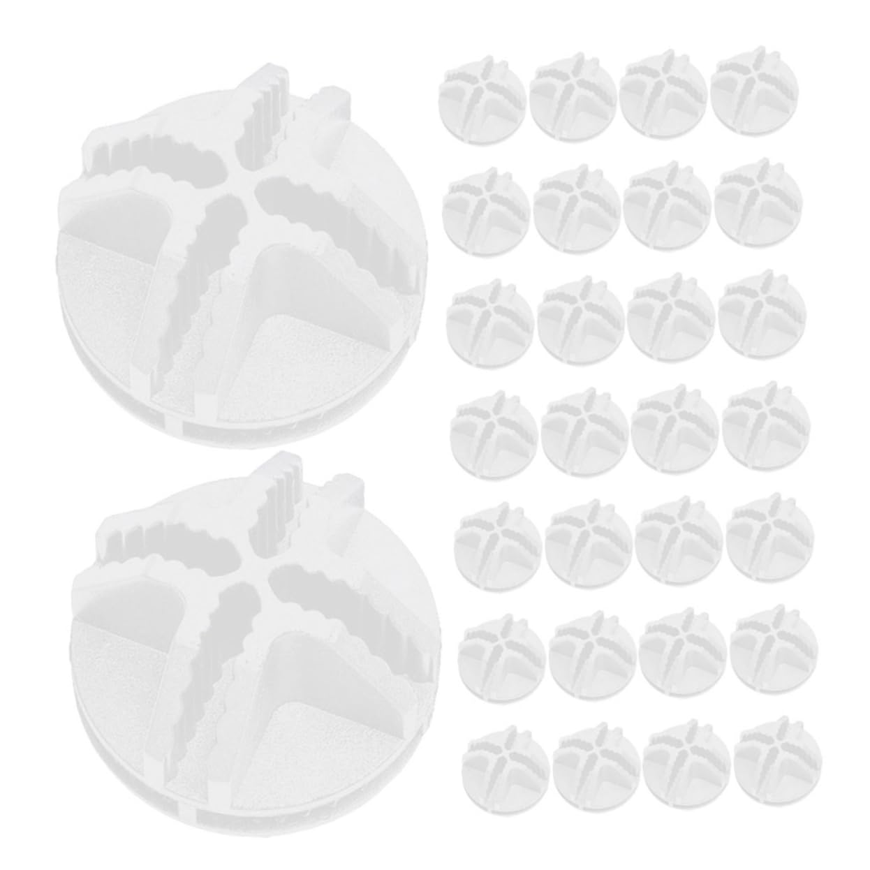 BESPORTBLE Modular Wire Connectors 50pcs Grid Storage Connectors for DIY Furniture Sturdy and Easy to Install
