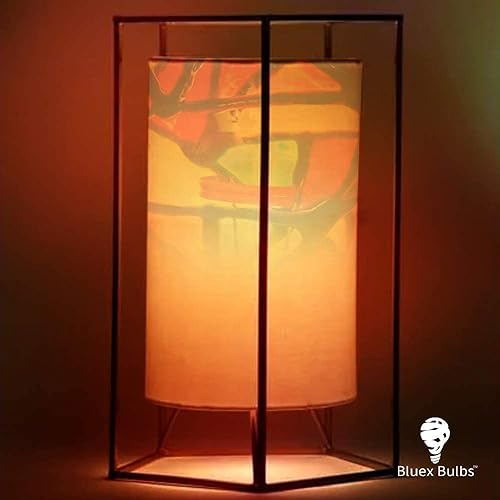 Miniatura 4 de Tiffany - Paquete de 3 luces de fiesta nocturna de vidrieras - Base de candelabro, mosaico, LED de 2 W (equivalente a 25 W)