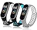 Wanme 3 Pezzi Cinturino Compatibile con Mi Band 4 Xiaomi Mi Band 3 Braccialetto, Sostituire Silicona Cinturini per Xiaomi Mi Band 4 / Mi Band 3