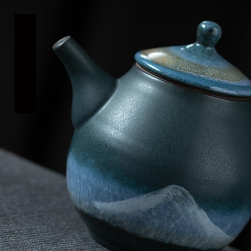 Czajniczek Kung Fu do robienia herbaty chiński atrament porcelanowy czajniczek ręcznie robiony retro mały czajniczek wielofunkcyjny ceramiczny czajniczek luźna herbata liściasta stroma domowy