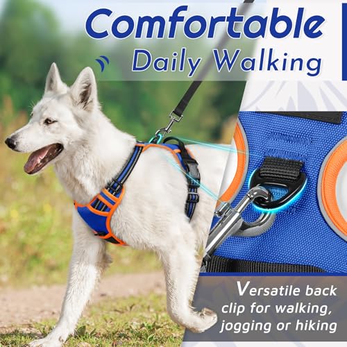 Image of Eagloo Dog Harness for Large Dogs, No Pull Pet Vest with 2 Leash Clips