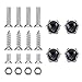 Produktbild Dsycar Chrome Metall Blue Wing US Air Force Logo Anti-Diebstahl-Auto Kennzeichen Schrauben Rahmen Schrauben, 4er Pack (#1)