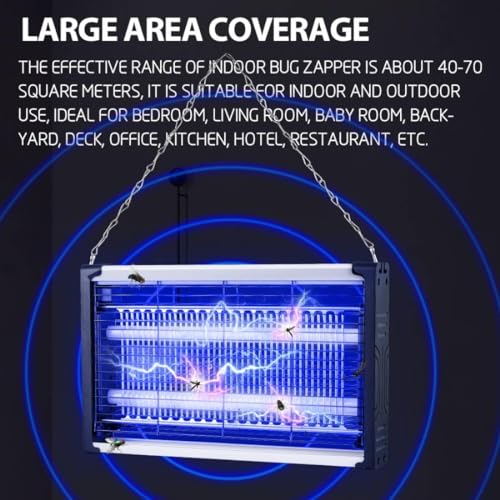 Image of Electric Mosquito Killer Lamp Insect Fly Killer Machine for Home Kitchen Kids Bedroom Eco-Friendly Indoor Outdoor Restaurants Office Bedroom LED Old Boys & Girls | Speech dffd (4W-Black)
