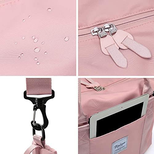 Travel Duffel Bag,Sports Tote Gym Bag,Weekender Bag,Overnight Bags for Women with Wet Pocket and Trolley Sleeve,Dusty Pink 4 Travel Duffel Bag,Sports Tote Gym Bag,Weekender Bag,Overnight Bags for Women with Wet Pocket and Trolley Sleeve,Dusty Pink