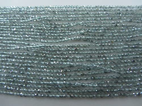 Quartz vert naturel 14 pouces perles rondelles facettées 2.00 mm
