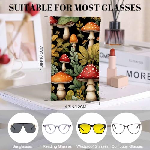 Image of Dragonfly Glasses Case Lightweight Glasses Cases PU Sunglass Organizer Eyeglasses Case Glasses Cases For Men Women