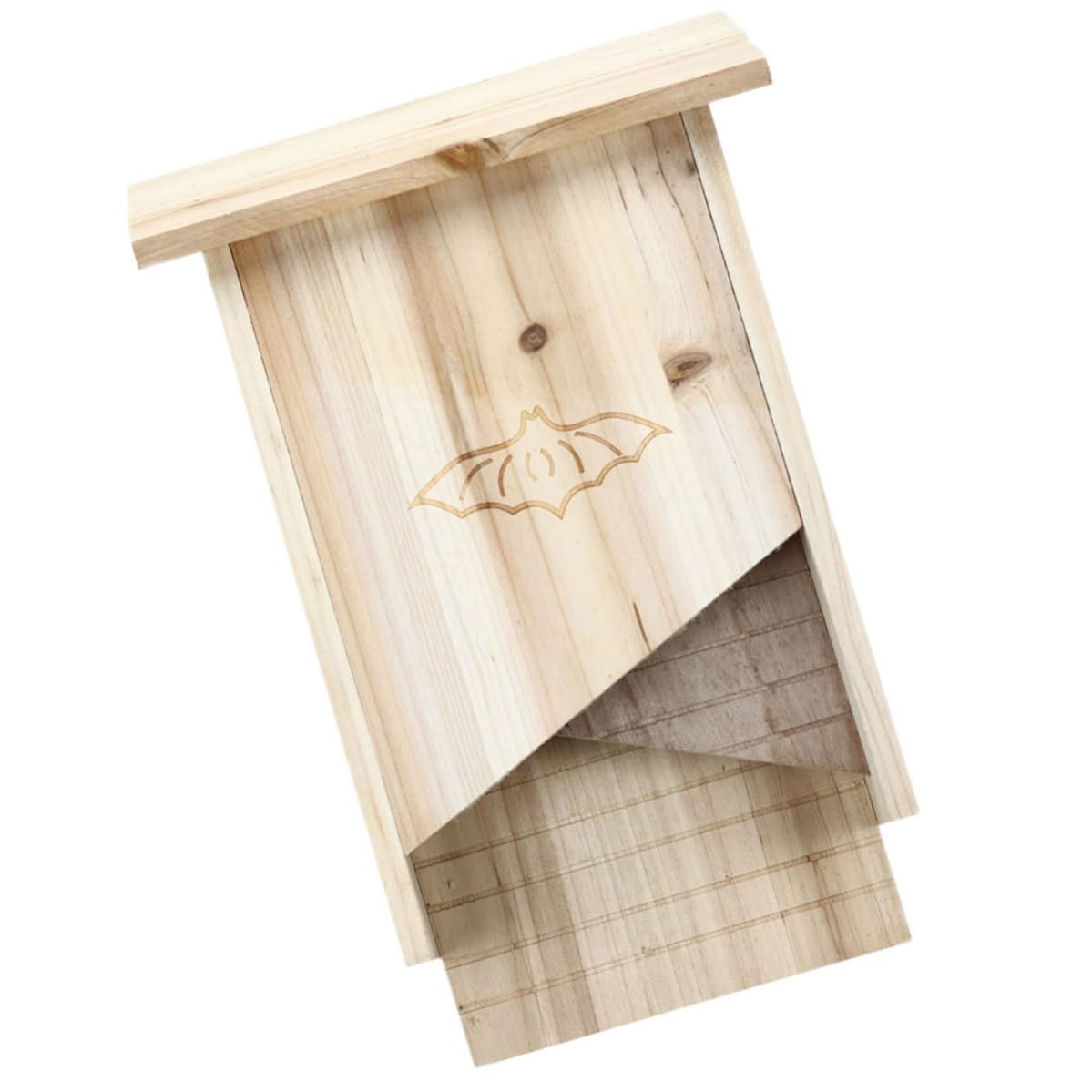 Casa per Pipistrelli in Legno per Cortile, Rifugio Esterno Beige