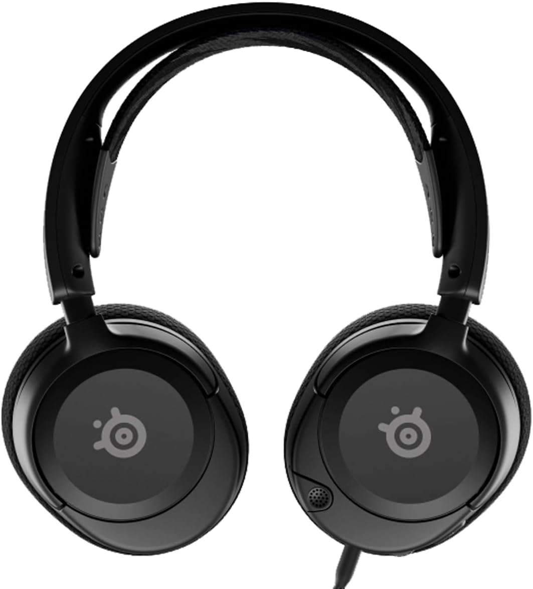 SteelSeries Arctis Nova 1 Wielosystemowe słuchawki do gier, sterowniki Hi-Fi, dźwięk przestrzenny, wygodny design, trwały, ultralekki, mikrofon z redukcją szumów, czarny (odnowiony)