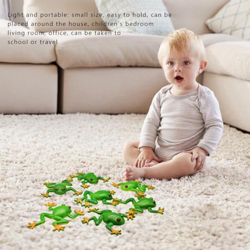 Generisch 3 Stuck Realistische Frösche Aus Gummi, Frosch-Simulation, Dehnbares Spielzeug, Stressabbau, Sensorisches Spielzeug, Parodie, Stressabbau, Spielzeug Kinder Und Erwachsene