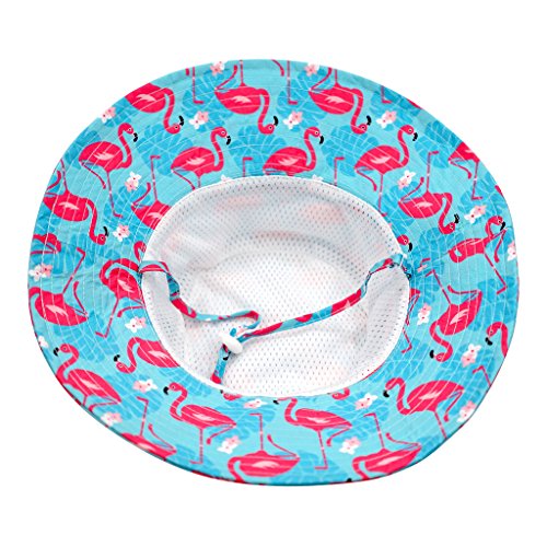 Image of Home Prefer UPF50+ Wide Brim Sun Hat Boys Girls Sun Protection Hat Zoo Beach Swim Safari Bucket Hat for Baby Toddler Kid