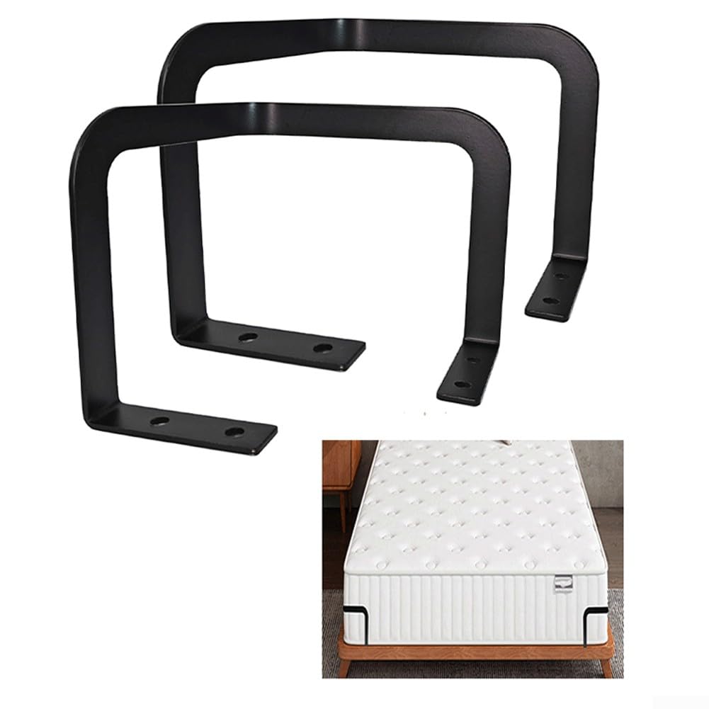 Lot De 2 Barres Fixation Matelas - Anti-glissement Métal Pour Cadres Lit