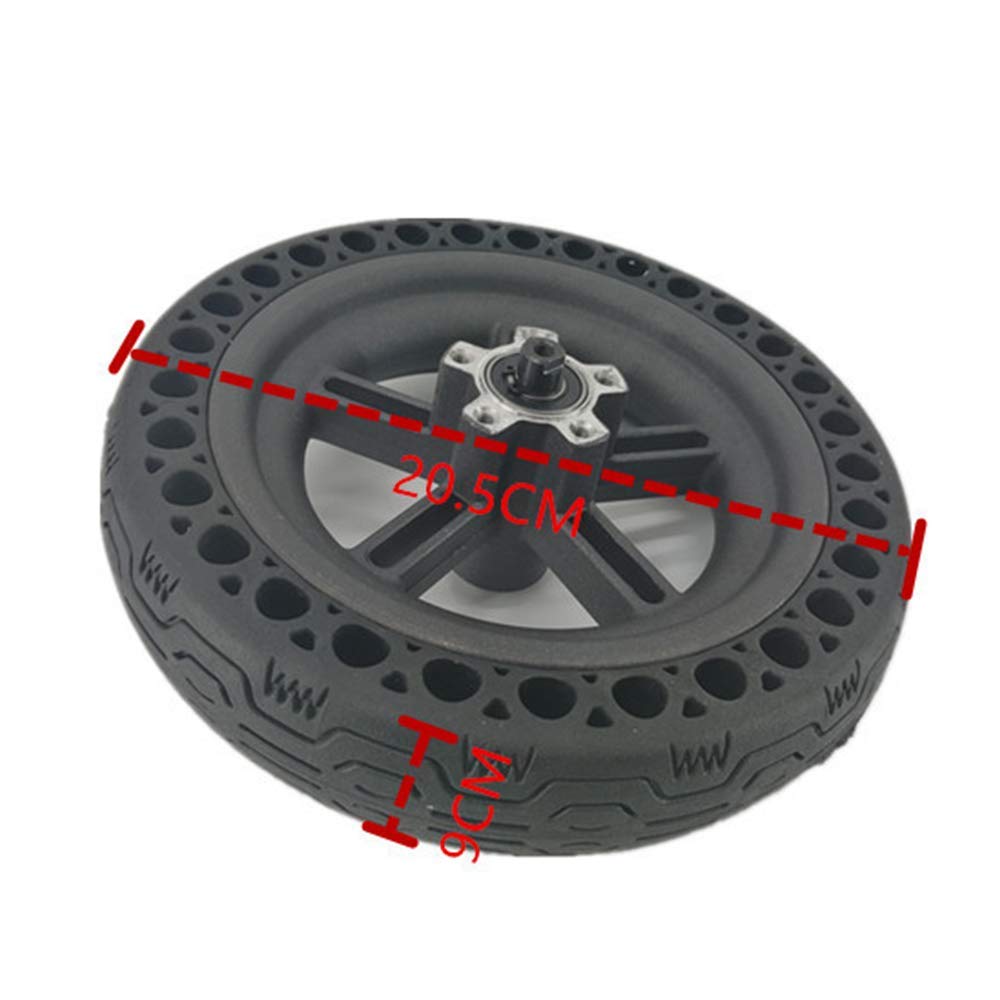 MRKU Ensemble de Roues 8,5 Pouces 8 1/2X2, y Compris Les Plaquettes de Frein à Disque, adapté au Remplacement de la Roue arrière du Scooter électrique Mijia M365
