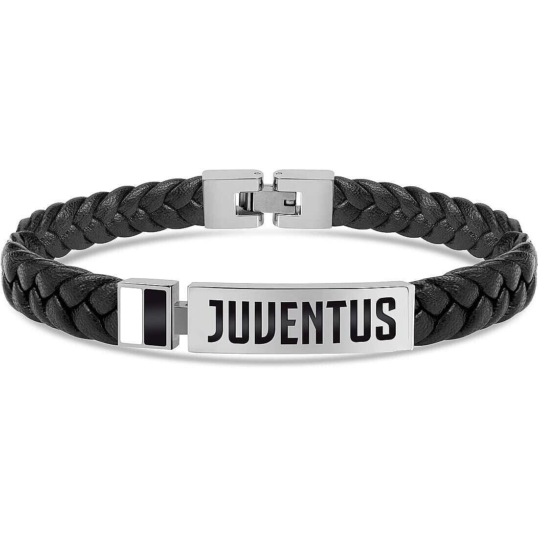 Juventus - Bracciale in Cuoio con Piastrina (B-Jb017Uln), Prodotto Ufficiale