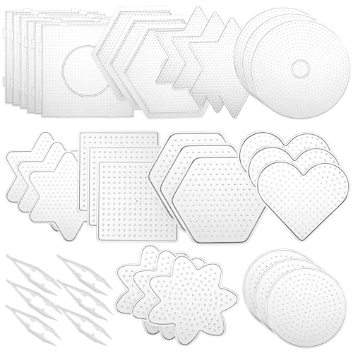 45 Pcs 5 mm Fuse Beads Pegboards Perlers Bead Pegboards