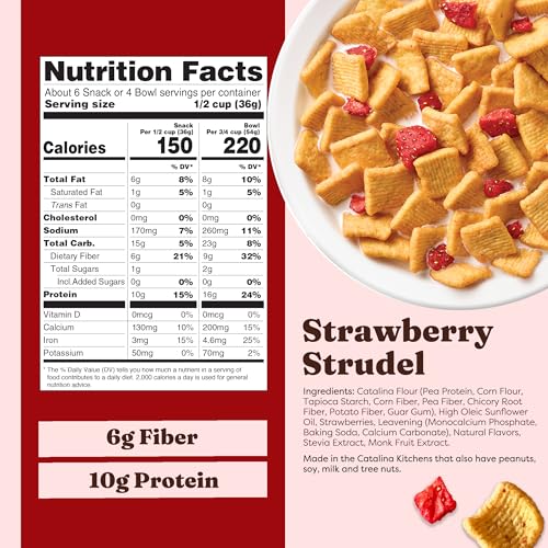 Image of Catalina Crunch Protein Cereal, Strawberry Strudel, 8 oz Bag (Pack of 1)
