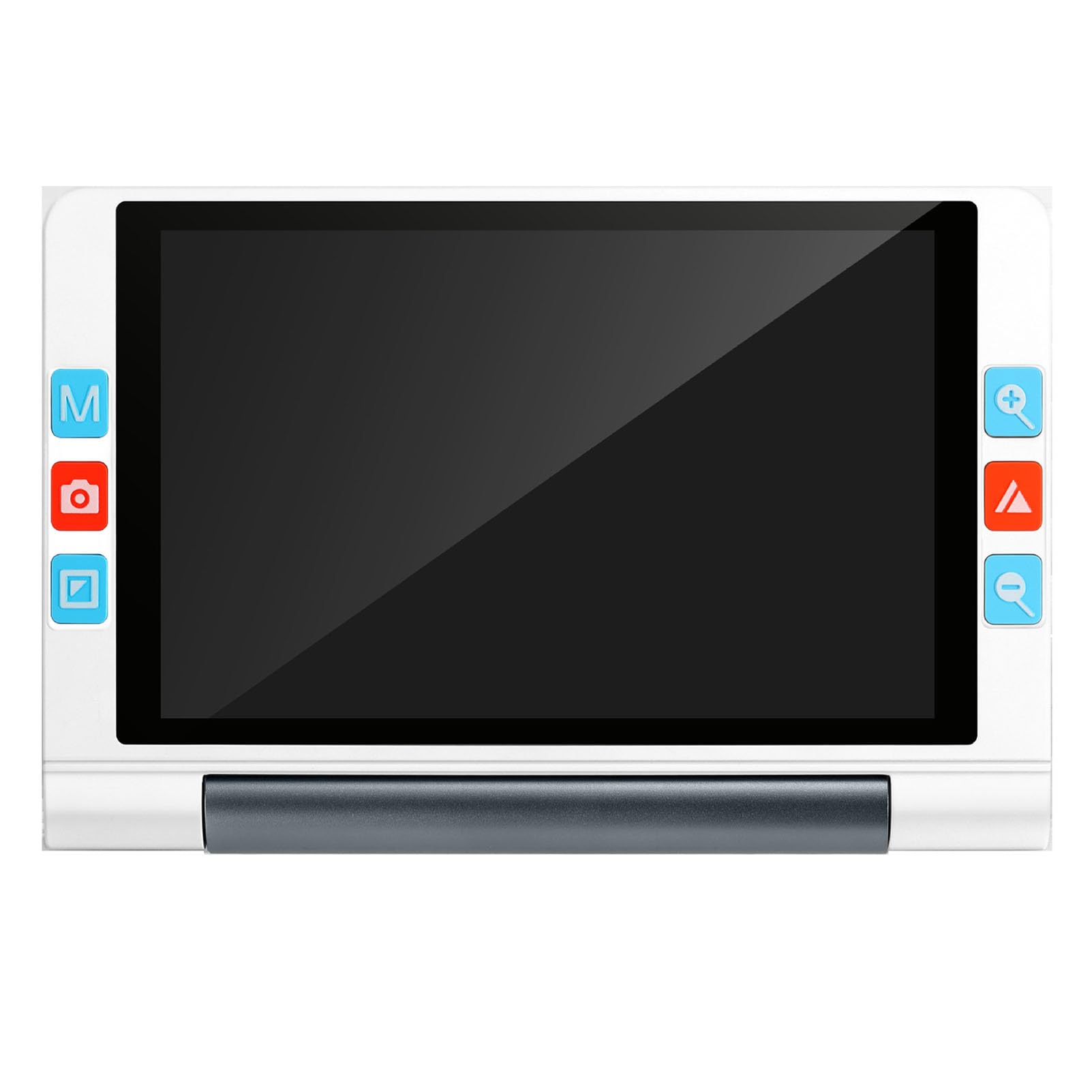 Lupa Digital portátil de 8 Pulgadas para Lectura con Baja visión, Ideal para Estudiantes, Personas Mayores y periódicos. Zoom 2X-20X, Salida AV/HDMI (Blanca).