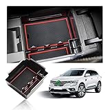 [Optimierter Stauraum] Verbessern Sie die ursprüngliche Autoaufbewahrungsbox ist zu tief und es gibt kein Geschichtetes Design problem.Kleinigkeiten wie Handys, Karten, Brieftaschen, Münzen, Stifte, Schlüssel usw. lassen sich bequemer organisieren.