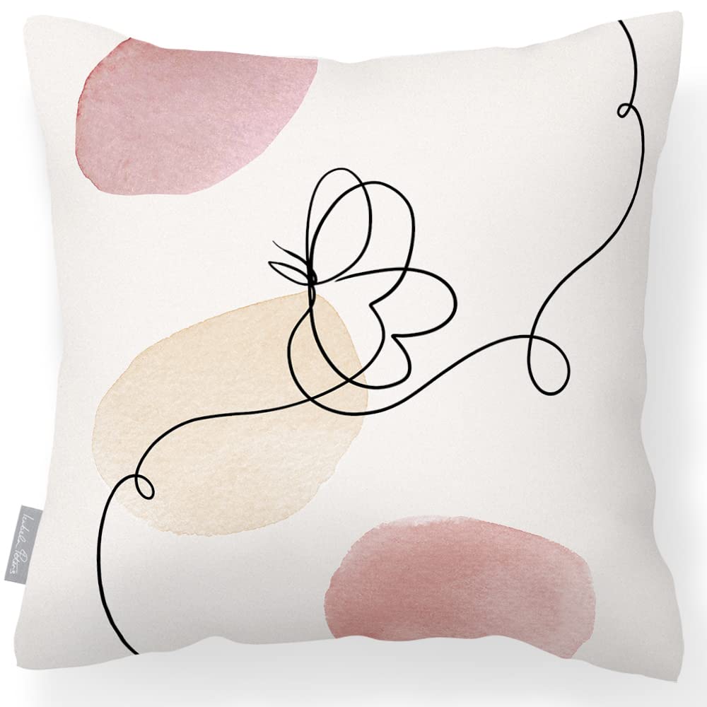 Izabela Peters Butterfly Outdoor Cushions Waterproof, 43 Cm, Filled Outdoor Cushion, Garden Furniture Cushions, Outdoor Seat Cushions, Garden Chair Cushions
