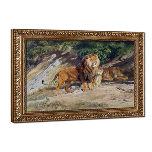 Rosa Bonheur The King Watches tableau pour rompre la monotonie des murs