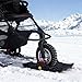 budebuse Universal Snow Ski Adapter for Pushchairs and Bicycles, Compatible with 2 3 Inch Tyres, Light Weight, Durability, Durability, Ski Accessories