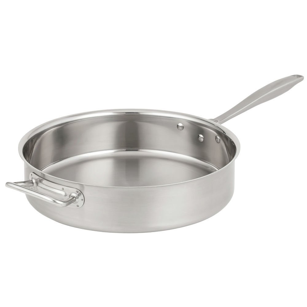 Intrigue S/S Mirror Finish 9.5 Qt Saute Pan by Vollrath – 9.5 Inch, Stainless Steel, Model 47747
