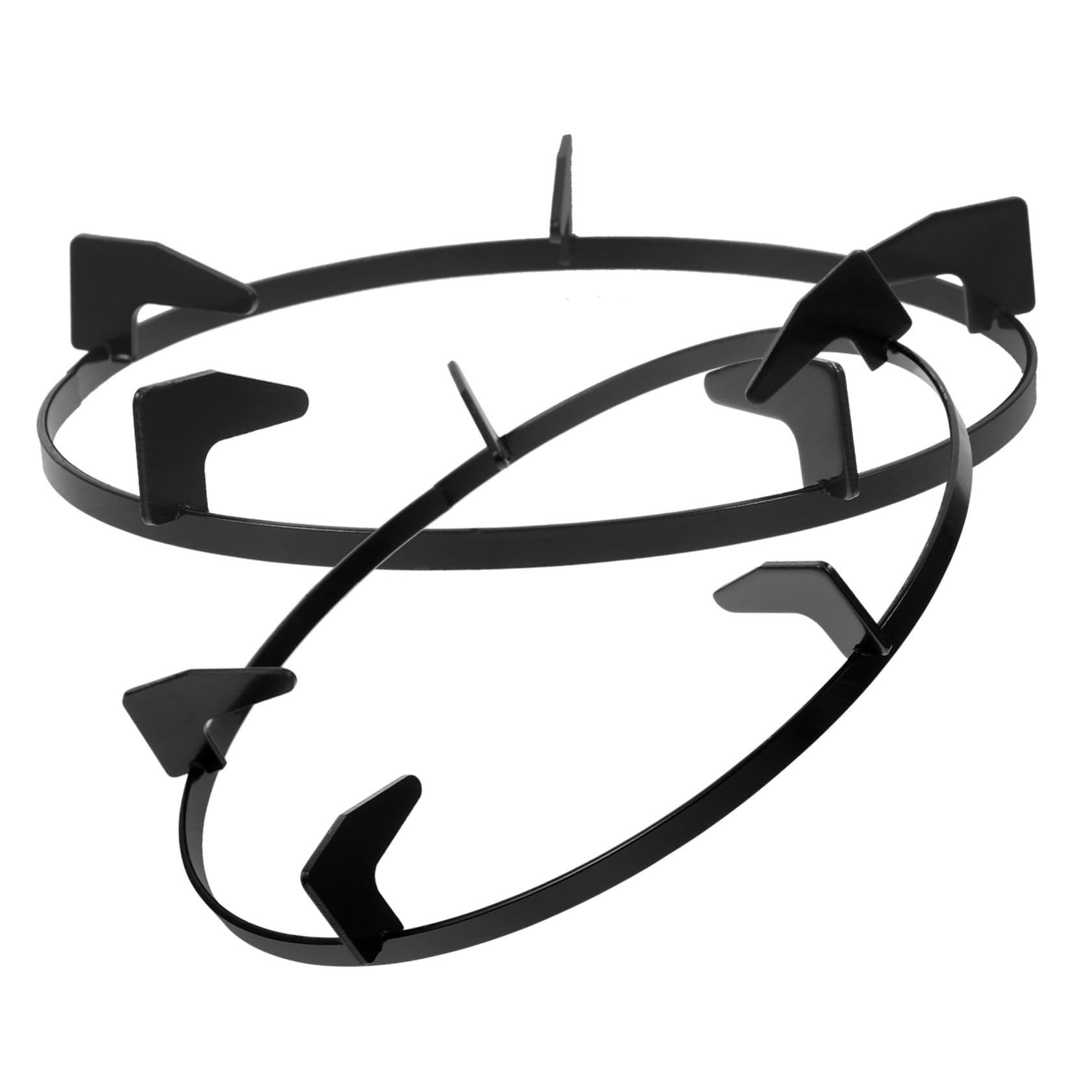 OFFSCH 2PCS Gas Stove Rack Skid Multi Purpose Holder for Home Kitchen Restaurant Cooking Premium Quality Round Iron Design Easy to Install Stable Use