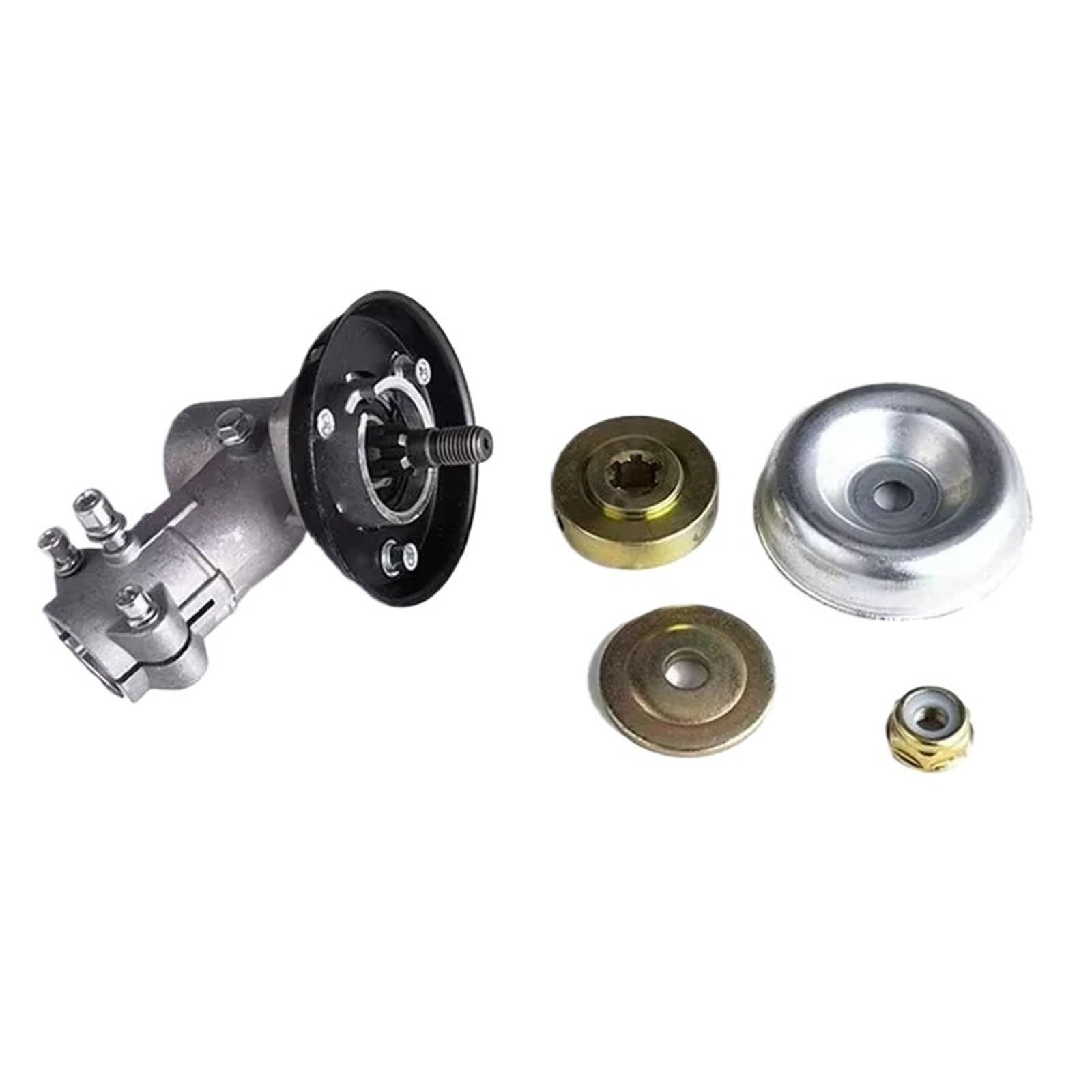 Cabezal de Engranajes Universal for cortacésped, vástago Redondo de 7/9 Dientes, Accesorio for desbrozadora, Caja de Engranajes de 26/28 mm de diámetro for Exteriores(26mm 9T)