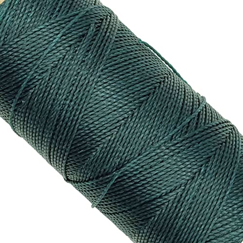 Linhasita Waxed Thread 100 g / 170 m Polyester 1 mm Thick Macrame, 30 Colours Green Bottle, Bottle Green, 170 metros / 100 gr