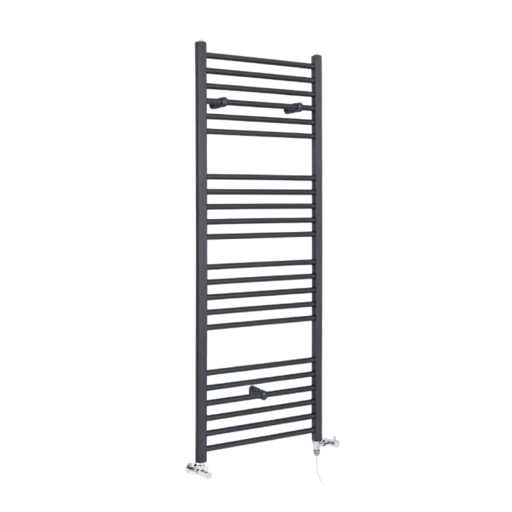 Milano Grey/Anthracite Artle - Dual Fuel Straight Heated Towel Rail 1600Mm X 500Mm
