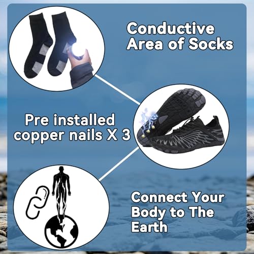 Image of ELETON Barefoot Shoes Women Men Hiking Water Shoes Wide Toe Box Zero Drop