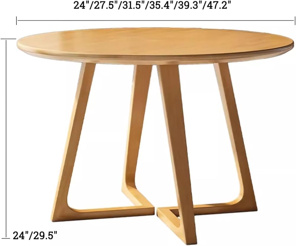 HOMCOM Tavolo da pranzo per 2 persone, piano rotondo 80 cm, MDF e